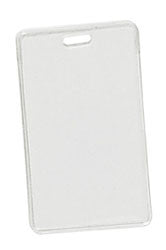 BRADY PEOPLE ID, VERTICAL PROXIMITY CARD, CLEAR FLEXIBLE VINYL, TOP LOAD WITH SLOT, 2 1/4" X 3 5/8", BAG OF 100, PIECED AND SOLD IN FULL BAGS ONLY