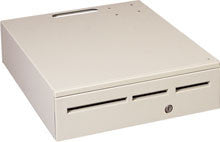 MMF, MEDIAPLUS, CASH DRAWER, 3 SLOTS, 17X16, 5B/6C CANADIAN TILL, PRINTER-DRIVEN, KEY RANDOM, NO BELL, BLACK, CABLE NOT INCLUDED