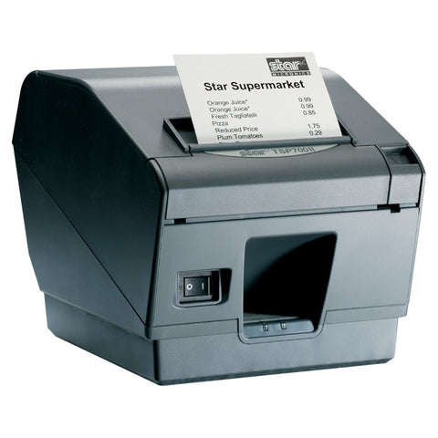 STAR MICRONICS, TSP743IIU-24GRY, THERMAL, PRINTER, CUTTER, USB, GREAY, REQUIRES POWER SUPPLY # 30781870
