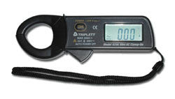 TRIPLETT, MINI AC CLAMP-ON METER WITH SIMPLE TWO-BUTTON OPERATION WITH MEASUREMENT RANGE OF 0 TO 300 AMPS AC. FEATURES; 3   DIGIT, 4000 COUNT DISPLAY, AUTORANGING, DATA HOLD, AND OVERLOAD INDICATION