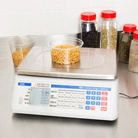 DETECTO SCALES, ENTERPRISE POS/LOGISTICS SCALE, APS SERIES, ELECTRONIC, 10" X 10", 30 LB X .01 LB / 15 KG X .005 KG INCLUDES CABLE CD/MANUAL