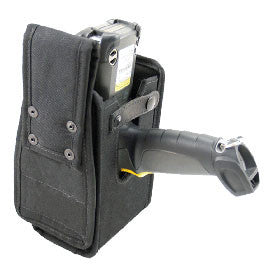 AGORA EDGE, CORDURA NYLON RUGGEDIZED HOLSTER WITH RETAINER STRAP AND BELT LOOP WITH D-SWIVEL FOR LEFT OR RIGHT HAND USE OF SYMBOL MC9000G GUN