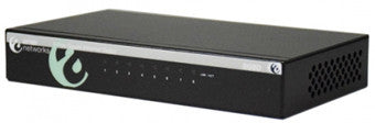 AMER NETWORKS, 8 PORT 10/100/1000MBPS GIGABIT ETHERNET DESKTOP SWITCH. METAL CHASSIS WITH WALL MOUNTING SUPPORT. WIRE SPEED PACKET FILTERING AND FORWARDING