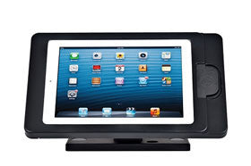 ARCHELON, ENCLOSURE, AIRMAG SECURE FLIP MOUNT, WITH BUILT IN MAGTEK IDYNAMO 5 COMPATIBILITY, TRI-AXIAL SWIVEL FOR IPAD AIR, BLK