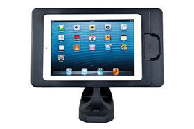 ARCHELON, ENCLOSURE, AIRMAG TABLE TOP MOUNT, WITH BUILT IN MAGTEK IDYNAMO 5 COMPATIBILITY, TRI-AXIAL SWIVEL FOR IPAD AIR, BLK