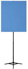 BDG, PORTABLE PHOTO BACKDROP STAND WITH LIGHT BLUE BACKDROP