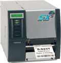 TOSHIBA, THERMAL BARCODE PRINTER, B-SX5T, 5IN WIDE, 305 DPI, 8 IPS, PEELER/REWINDER, SERIAL, PARALLEL, I/O, LAN