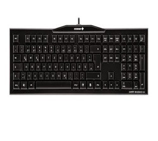 CHERRY, MX3.0, KEYBOARD, US INTERNATIONAL 104 KEY LAYOUT, LASERED KEYS, BLACK, USB, MX RED SWITCHES, DETACHABLE CABLE, N-KEY ROLLOVER 14 KEYS, WINDOWS KEY LOCK