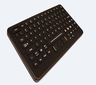 CHERRY, KEYBOARD, WASHABLE, 11IN, USB, 83 KEY, QWERTY LAYOUT, ADJUSTABLE RED LED BACKLIT KEYS, CLEAN KEY, NEMA4, POINTING DEVICE, BLACK, MOQ 10
