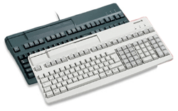 CHERRY, G80-8200, KEYBOARD, FULL SIZE 120 KEY, BLACK, WEDGE, 59 PROGRAMMABLE/ 48 RELEGENDABLE, 3 TRACK MSR, LASER KEY
