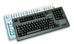 CHERRY, G80-11900, KEYBOARD, COMPACT 104 KEY, BLACK, PS2 WITH TOUCHPAD, LASER ETCH KEYS