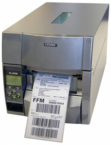 CITIZEN, CL-S700, BARCODE PRINTER, DIRECT THERMAL, WITH ETHERNET, GREY, POWER CORD INCLUDED