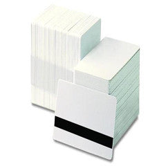 CARDMARK, CR80/30 WHITE .500 HICO, WITH 1/2" SIGNATURE PANEL CENTERED BELOW MAG STRIPE, 500 CARDS PER SLEEVE, PRICED PER SLEEVE