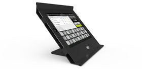 COMPULOCKS, SLIDE BASIC IPAD AIR POS ENCLOSURE AND STAND, BLACK, WORKS WITH IPAD AIR, CREDIT CARD READER SUPPORT, VESA MOUNT COMPATIBLE