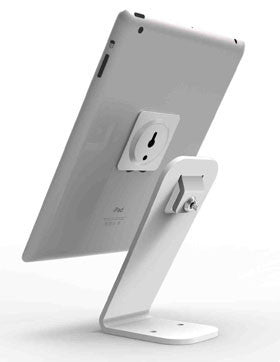 COMPULOCKS, THE HOVERTAB SECURITY STAND - UNIVERSAL DISPLAY LOCKABLE TABLET STAND FOR ANY TABLET OR SMARTPHONE, INCLUDES ADHESIVE STEEL PLATE AND 6" HIGH STAND