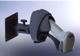 CREATIVE MOUNTING, ACCESSORY, HANDS FREE SCAN-LAMP ASSEMBLY, BLACK, WALL VESA MOUNT BRACKET AND CRADLE, FOR USE WITH HONEYWELL XENON 1902 COLOR SCANNER