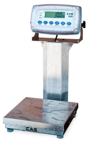CAS CORP, CUSTOM ENDURO EXTREME WASHDOWN CHECKWEIGHER, 12X12 PLATFORM, 50LB CAPACITY, SS LOAD CELL, 25  RS232 CABLE