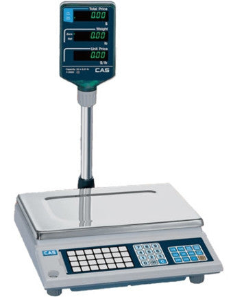 CAS CORP, AP1 DIGITAL PRICE COMPUTER SCALE, 15 LB WEIGHING CAPACITY, 0.005 LB RESOLUTION, NTEP APPROVED, VFD POLE DISPLAY