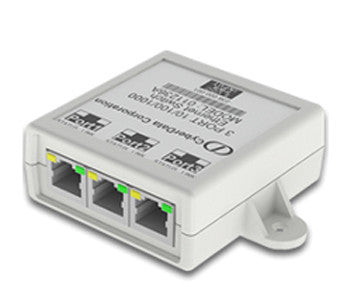CYBERDATA, 3 PORT GIGABIT ETHERNET SWITCH
