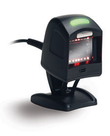 DATALOGIC ADC, SCANNER, MAGELLAN 1100I, DLS STANDARD BLACK WITH BUTTON, VERIFONE CONFIG, NO POWER SUPPLY, BLACK STAND KIT, RS RJ45, POWER OFF TERMINAL, RBY/R, 8FT, 2D, DECODER