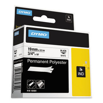 DYMO, RHINOPLUS WHITE, 3/4 PERM POLY LABEL, PRICED PER ROLL