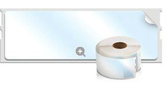 DYMO, 1.125" X 3.5" CLEAR ADDRESS LABEL, 130 PER ROLL, 1 ROLL PER BOX, 10 ROLL MOQ