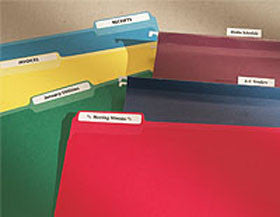 DYMO, 9/16" X 3 7/16" WHITE FILE FOLDER LABEL, 1 UP, 130 PER ROLL, 2 ROLLS PER CARTON, PRICED AND SOLD IN CARTON ONLY, MOQ 10