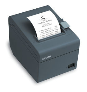 EPSON, TM-T20II, READYPRINT THERMAL RECEIPT PRINTER, EPSON DARK GRAY, USB & SERIAL INTERFACES, POWER SUPPLY,  CD, AND USB CABLE INCLUDED