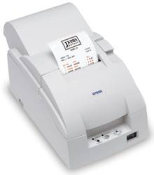 EPSON, TM-U220B, DOT MATRIX RECEIPT PRINTER, SERIAL, EPSON COOL WHITE, AUTOCUTTER, POWER SUPPLY INCLUDED