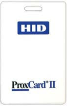 HID GLOBAL, CREDENTIAL, 1326 PROXCARD II, NON-PROGRAMMED 125KHZ, PROXCARD II ARTEORK - VINLY MATTE FINISH FRONT, MOLDED HID LOGO BACK, NO EXTERNAL CARD NUMBERING, VERTICAL SLOT PUNCH, MIN ORDER QTY.