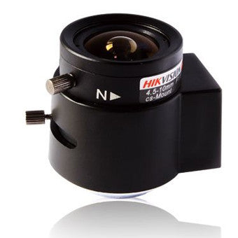 HIKVISION, 1/2INCH IMAGE SIZE,IR, IRIS:AUTO IRIS, FOCAL LENGTH:4.5-10MM, APERTURE:1.6, MOUNT:CS