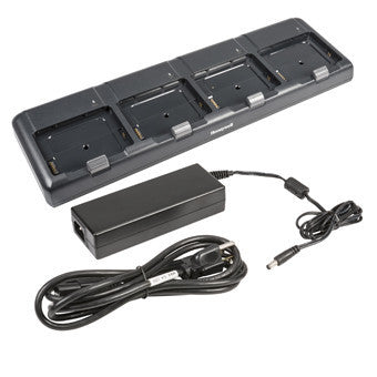 HONEYWELL, CT50, QUAD BATTERY CHARGER, FOR RECHARGING UPTO 4 BATTERIES. KIT INCLUDES DOCK, POWER SUPPLY, POWER CORD