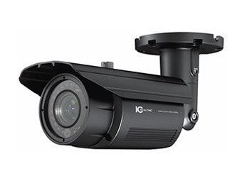 IC REAL TIME, INDOOR/OUTDOOR CAMERA, 600TVL 2.8-12MM, 20M IR BLACK BULLET