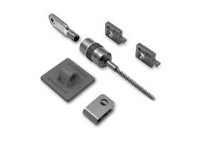 KENSINGTON, PERIPHERAL LOCKING KIT, KEYED LOCK, INCLUDES 8' STRAIGHT CABLE, ANCHOR PLATE AND A KENSINGTON KEYED LOCK, 2 ADAPTORS TO SECURE ANY DEVICE WITH A KENSINGTON SECURITY SLOT, TWO KEYS, HIDDEN