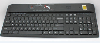 KSI, BLACK 104 USB KB W/TCS1 & RFIDEAS RDR-6082 125KHZ PROX, CLEANING TACT SWITHC & SEALED MATRIX (REPLACEMENT FOR KSI-1700-S GGHFFB-3)