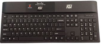 KSI, BLACK USB 104 KB W/ CLEANING TACT SWITCH AND SEALED MATRIX