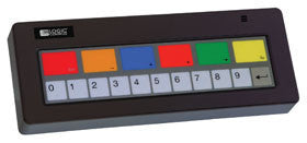 BEMATECH, KB1700, 17 KEY PROGRAMMABLE KEYPAD (BUMP BAR), BLACK, USB, LEGEND SHEET A