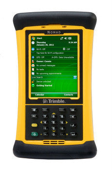 TRIMBLE, NOMAD 900L, RUGGED HANDHELD COMPUTER, NUMERIC KEYPAD, 806MHZ PROCESSOR, 128 MB RAM/1GB FLASH MEMORY, 5200 MAH LI-ION BATTERY, YELLOW, WIN MOBILE 6.1, BLUETOOTH, WI-FI, GPS, CF AND SD PORTS,
