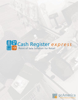 PC AMERICA, SINGLE TERMINAL, PROFESSIONAL EDITION OF CASH REGISTER EXPRESS WITH CUSTOMER TRACKING