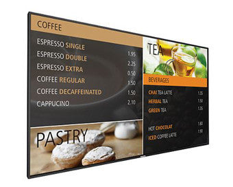 PHILIPS, 49"COMMERCIAL (24X7) E-LED MONITOR, 6.5 MM SYMMETRIC BEZEL, 1920 X 1080 PIXELS 500 CD/M2, 16G EMBEDDED MEMORY, DUAL HDMI INPUTS, DP/DVI/VGA DAISY CHAIN, OPS, 3 YR WARRANTY, EVENT SCHEDULING