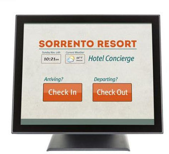 PLANAR, PT1545P, 15IN BLACK LCD HID COMPLIANT ZERO BEZEL 10-PT PROJECTED CAPACITIVE MULTI-TOUCH, USB CONTROLLER, VGA, INTERNAL POWER, SPEAKERS, -5 TO 90 TILT RANGE, 100MM VESA COMPATIBLE.