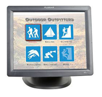 PLANAR, PT1700MX 17 INCH BLACK 5 WIRE RESISISTVE TOUCH SCREEN EDGE LIT LED LCD WITH DUAL USB SERIAL CONTROLLER, SUPPORTS MSR KIT 997-5618-00