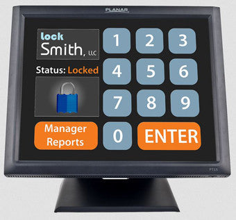 PLANAR, PT1545R, 15" BLACK ECONOMICAL 5-WIRE RESISTIVE TOUCH SCREEN LCD WITH DUAL SERIAL/USB, INTERNAL POWER, SPEAKERS