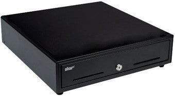 STAR MICRONICS, CD3-1616BKC48-S2, CASH DRAWER, BLACK 16WX16D, PRINTER DRIVEN, 4BILL-8COIN FOR CANADA, 2 MEDIA SLOTS, CABLE INCLUDED