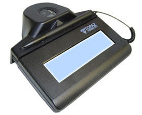 TOPAZ, IDGEM LCD 1X5, SIGNATURE PAD AND FINGERPRINT SCANNER COMBO (USB/BACKLIT), WITH SOFTWARE, NON-CANCELABLE, NON-RETURNABLE