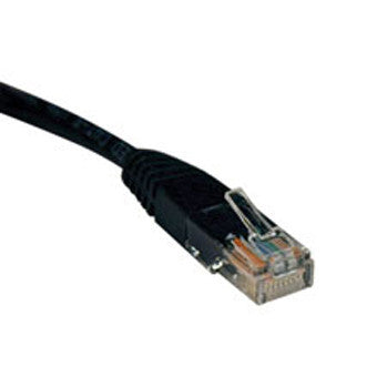 TRIPP-LITE, CAT5E 350MHZ, BLACK MOLDED PATCH CABLE, RJ45M/M - 14'