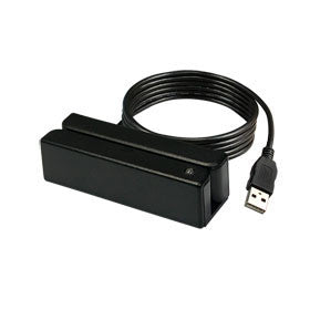 UIC, MSR READER, SWIPE TYPE, USB INTERFACE, DUAL TRACKS, BUZZER/LED, BLACK