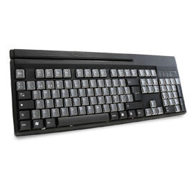 UNITECH, KEYBOARD, KP3700, SCANNER PORT (USB), MSR (DUAL TRACK), 104 KEYS, USB, BLACK