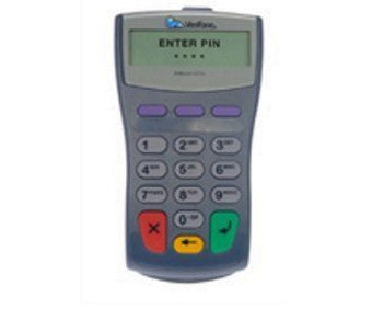 VERIFONE, PINPAD 1000SE, MS/DUK/3DES STD PCI 2.0 WITH OVERLAY, SERIAL INTERFACE, CABLE & POWER SUPPLY NOT INCLUDED